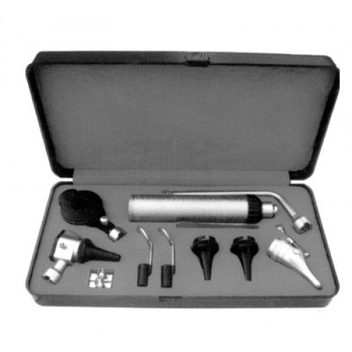ENT diagnostic set in plastic case